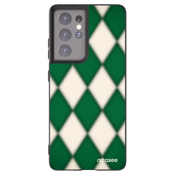 Picasee husă neagră din silicon pentru Samsung Galaxy S21 Ultra 5G G998B - Emerald Diamond