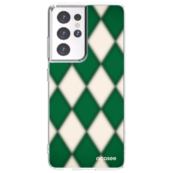 Picasee husă transparentă din silicon pentru Samsung Galaxy S21 Ultra 5G G998B - Emerald Diamond