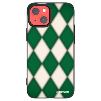 Picasee husă neagră din silicon pentru Apple iPhone 13 mini - Emerald Diamond