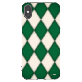 Picasee husă transparentă din silicon pentru Apple iPhone XS Max - Emerald Diamond