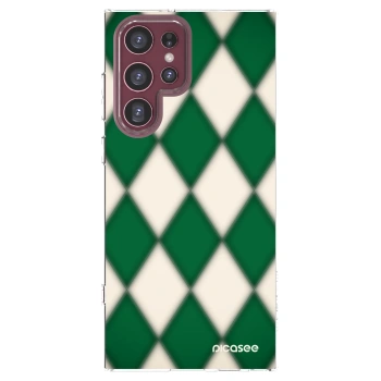 Picasee husă transparentă din silicon pentru Samsung Galaxy S22 Ultra 5G - Emerald Diamond