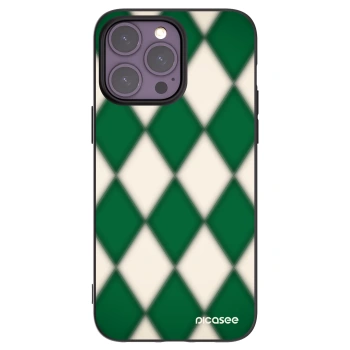 Picasee husă neagră din silicon pentru Apple iPhone 14 Pro Max - Emerald Diamond