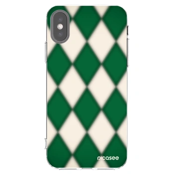 Picasee husă transparentă din silicon pentru Apple iPhone X/XS - Emerald Diamond