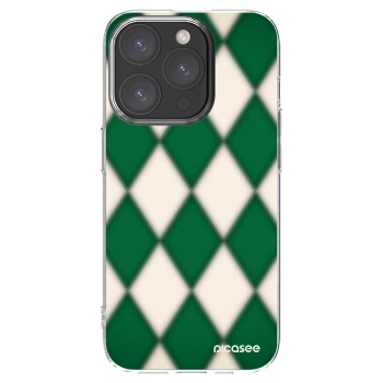 Picasee husă transparentă din silicon pentru Apple iPhone 15 Pro - Emerald Diamond