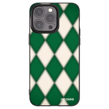 Picasee husă neagră din silicon pentru Apple iPhone 15 Pro Max - Emerald Diamond
