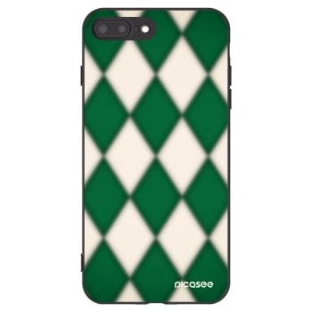 Picasee husă neagră din silicon pentru Apple iPhone 7 Plus - Emerald Diamond
