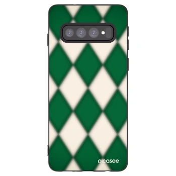 Picasee husă neagră din silicon pentru Samsung Galaxy S10 G973 - Emerald Diamond