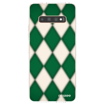 Picasee husă transparentă din silicon pentru Samsung Galaxy S10 Plus G975 - Emerald Diamond