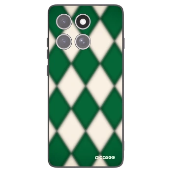 Picasee husă neagră din silicon pentru Motorola Edge 60 Pro - Emerald Diamond