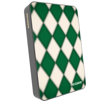 Picasee Powerbank cu MagSafe 10 000 mAh Gri - Emerald Diamond