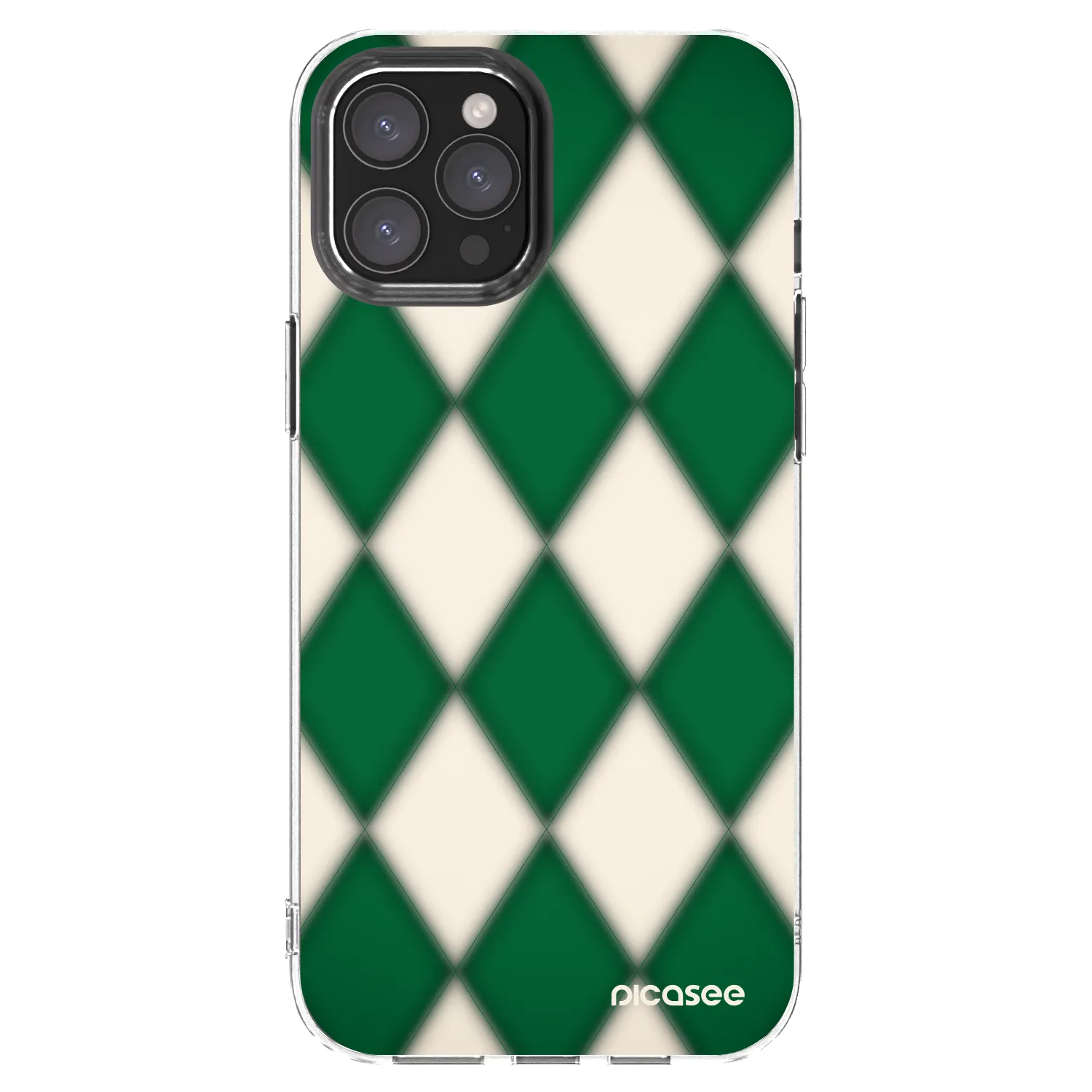 Picasee husă transparentă din silicon pentru Apple iPhone 12 Pro Max - Emerald Diamond