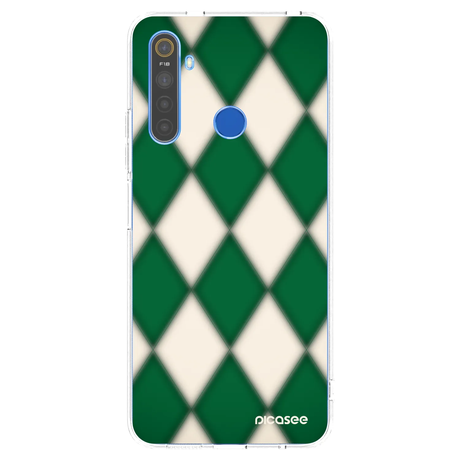 Picasee husă transparentă din silicon pentru Realme 5 - Emerald Diamond