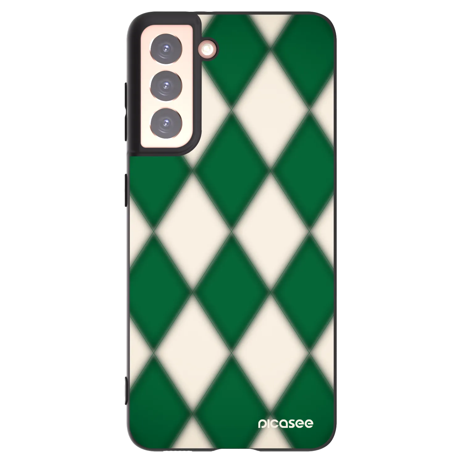 Picasee husă neagră din silicon pentru Samsung Galaxy S21 5G G991B - Emerald Diamond