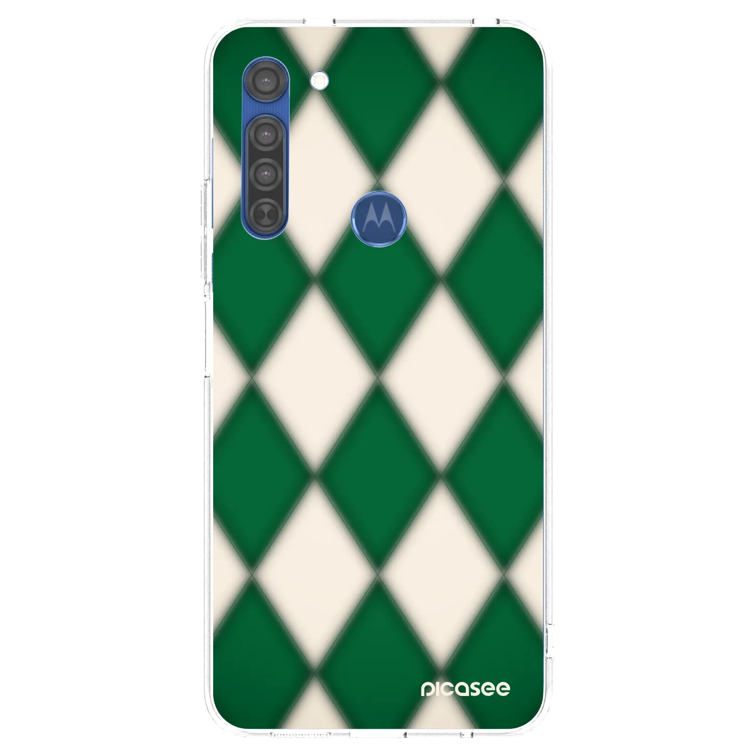 Picasee husă transparentă din silicon pentru Motorola Moto G8 - Emerald Diamond