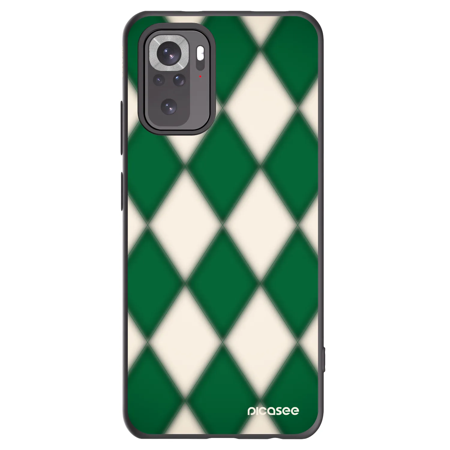 Picasee husă neagră din silicon pentru Xiaomi Redmi Note 10 - Emerald Diamond