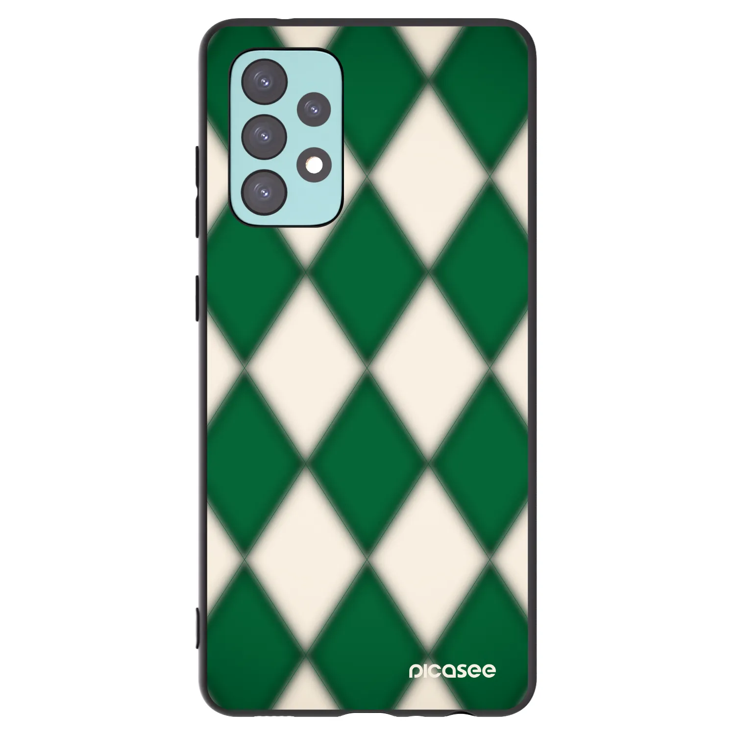Picasee husă neagră din silicon pentru Samsung Galaxy A72 A725F - Emerald Diamond