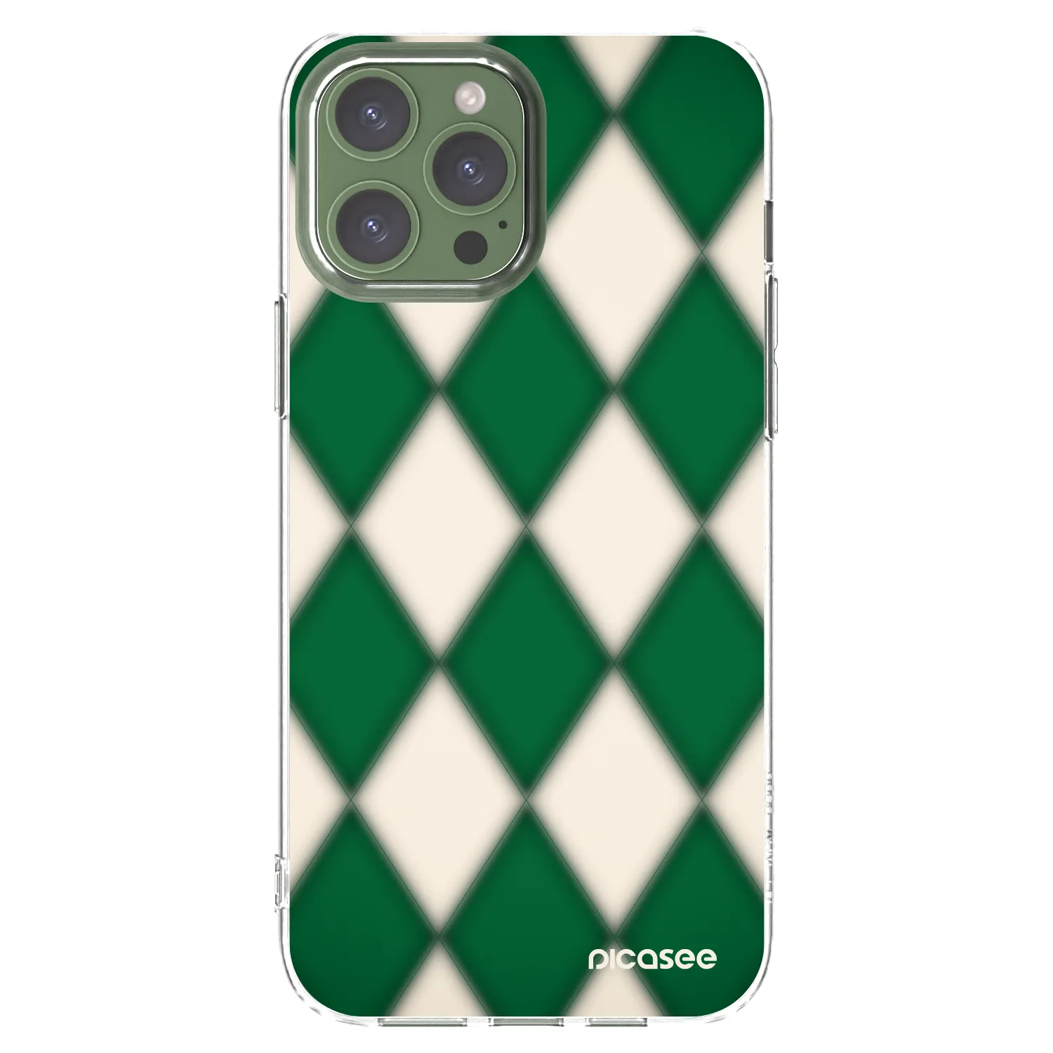 Picasee husă transparentă din silicon pentru Apple iPhone 13 Pro Max - Emerald Diamond