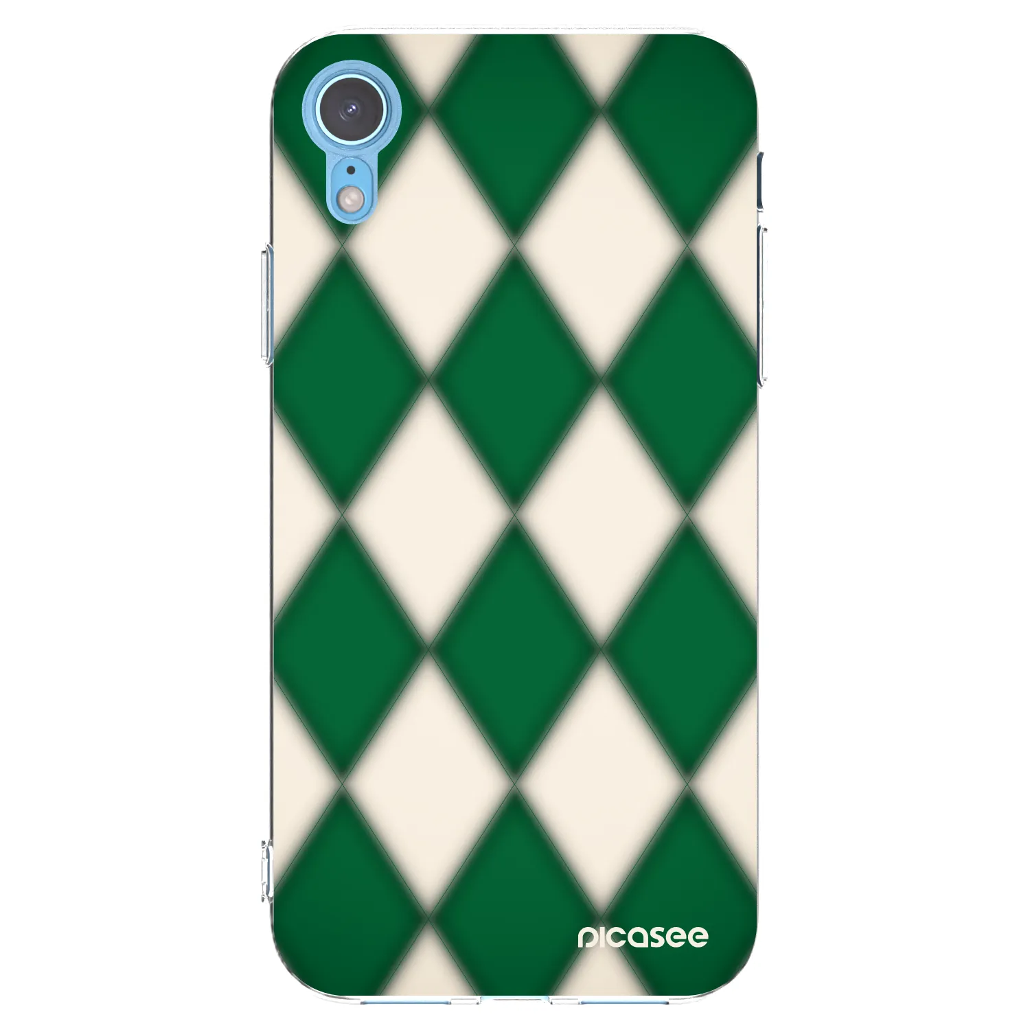 Picasee husă transparentă din silicon pentru Apple iPhone XR - Emerald Diamond