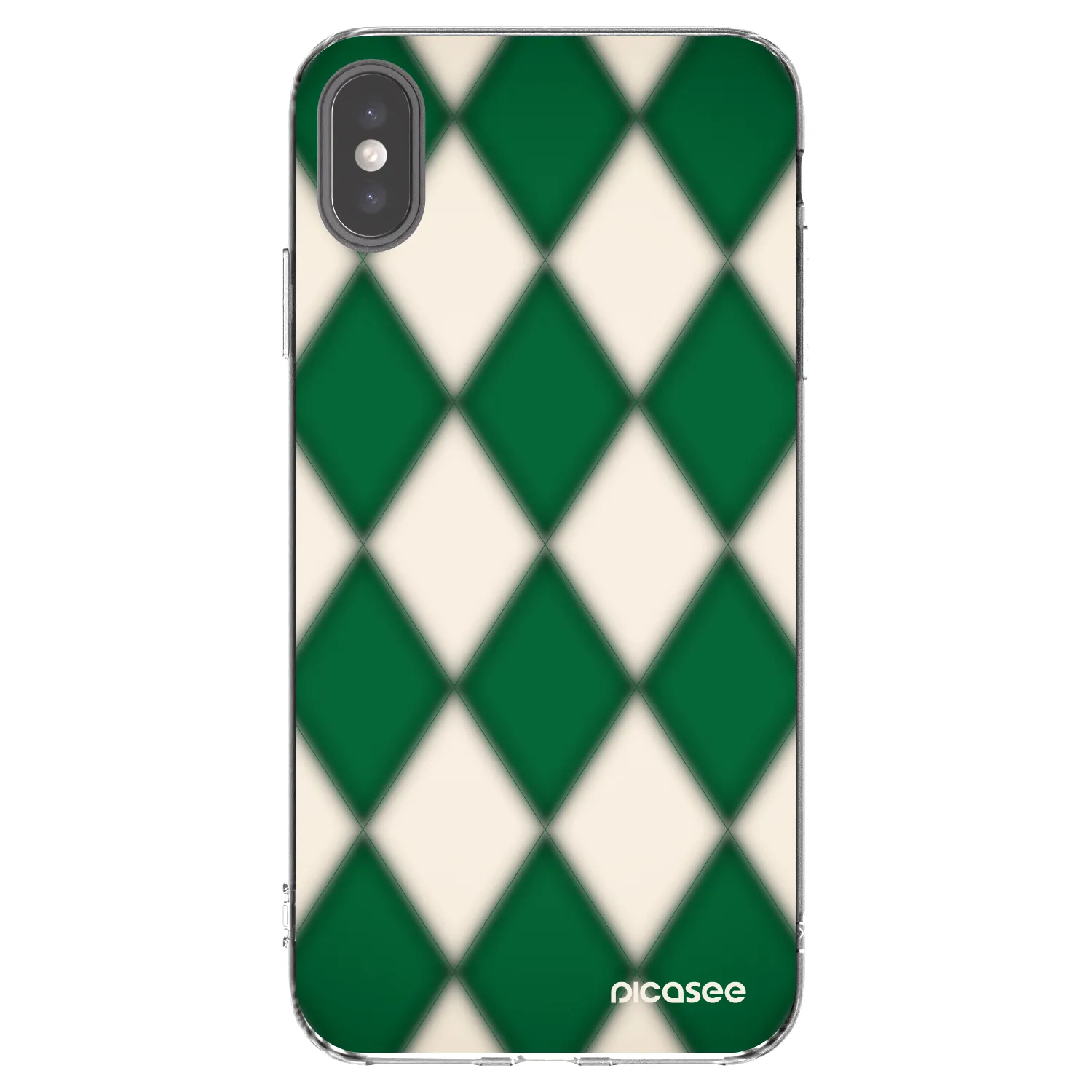 Picasee husă transparentă din silicon pentru Apple iPhone XS Max - Emerald Diamond