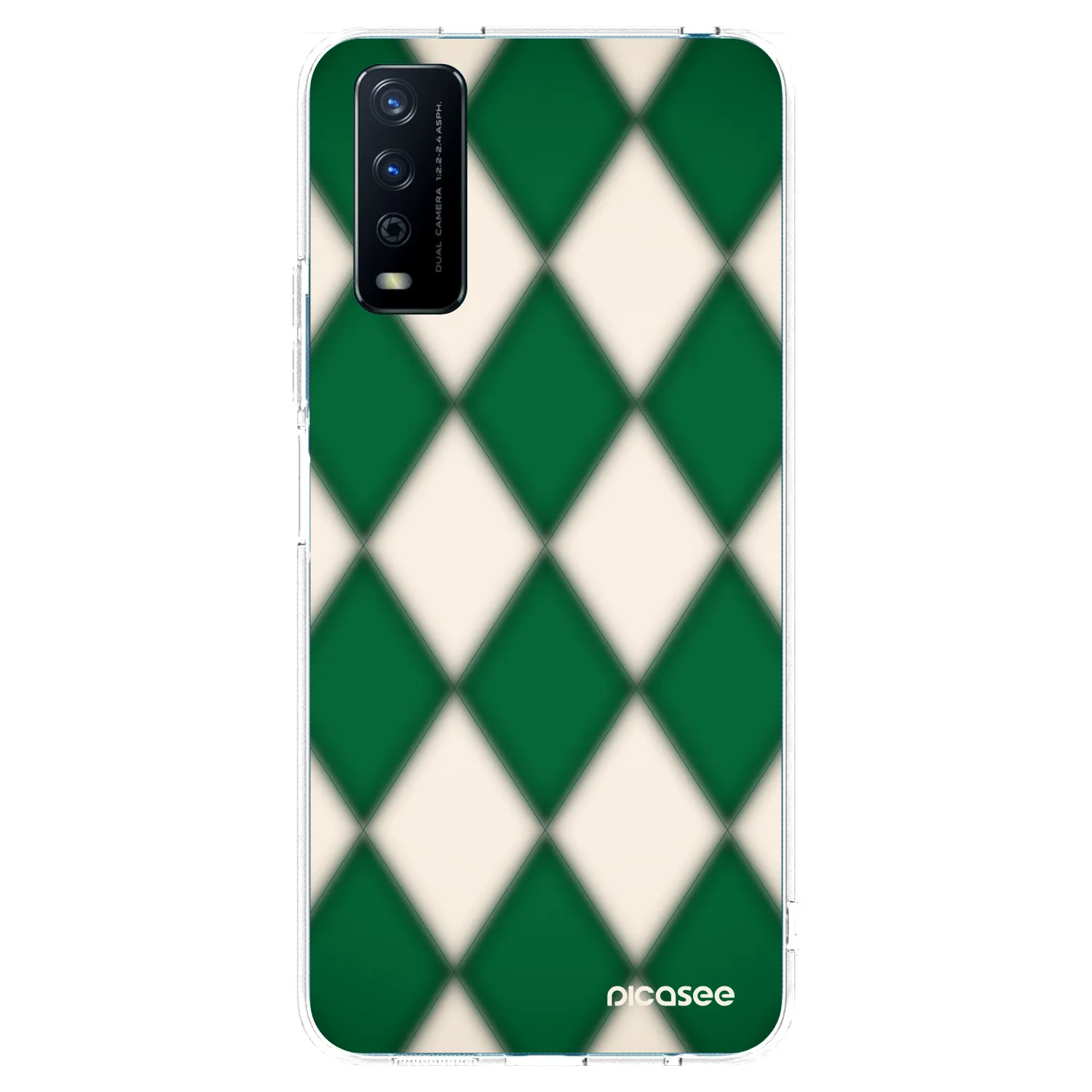 Picasee husă transparentă din silicon pentru Vivo Y11s - Emerald Diamond