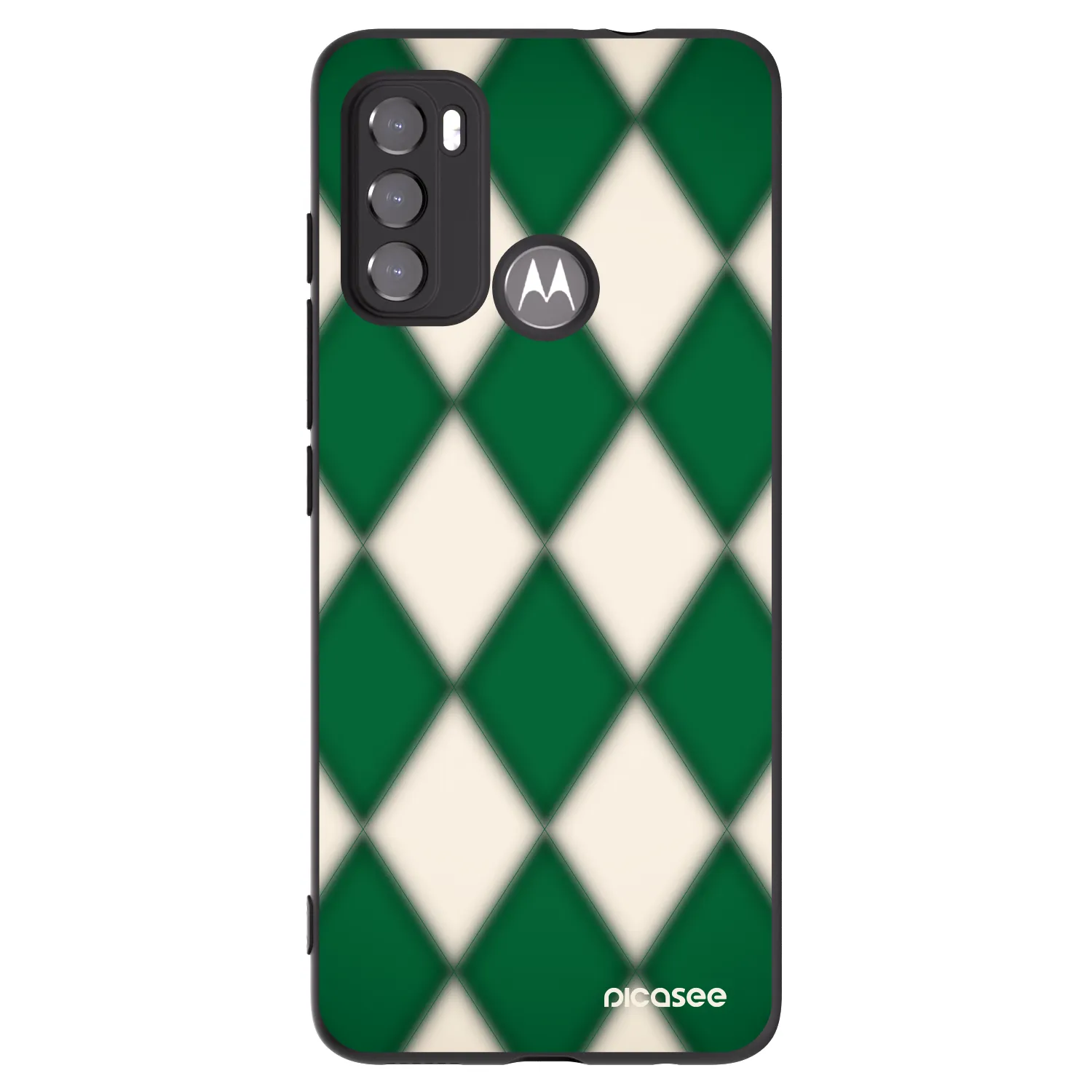 Picasee husă neagră din silicon pentru Motorola Moto G60 - Emerald Diamond