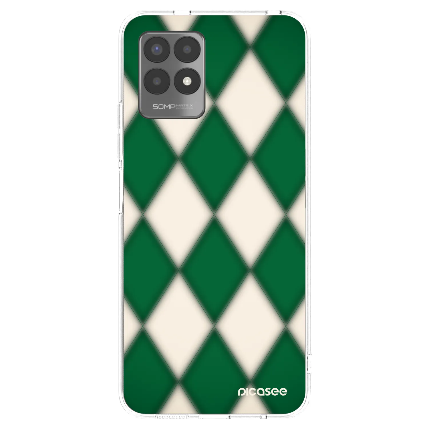 Picasee husă transparentă din silicon pentru Realme 8i - Emerald Diamond