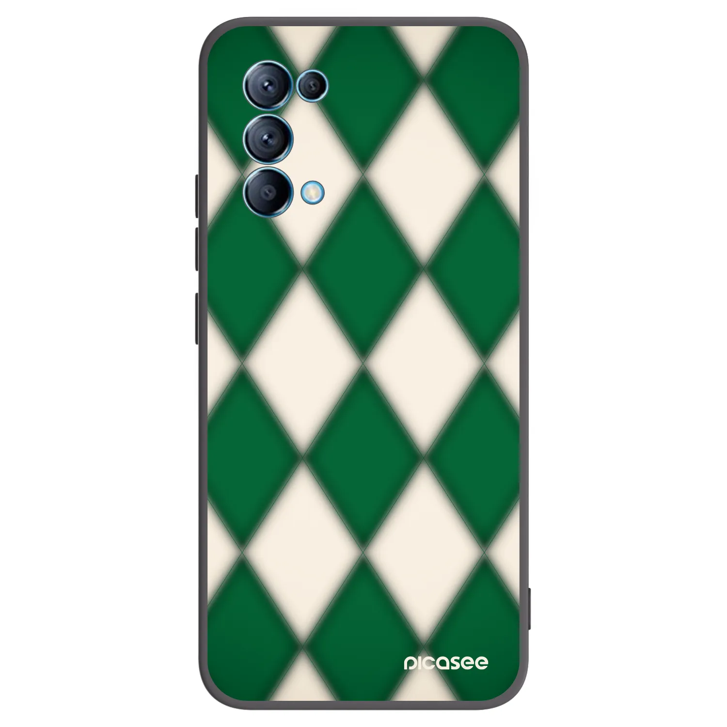 Picasee husă neagră din silicon pentru OPPO Reno 5 5G - Emerald Diamond