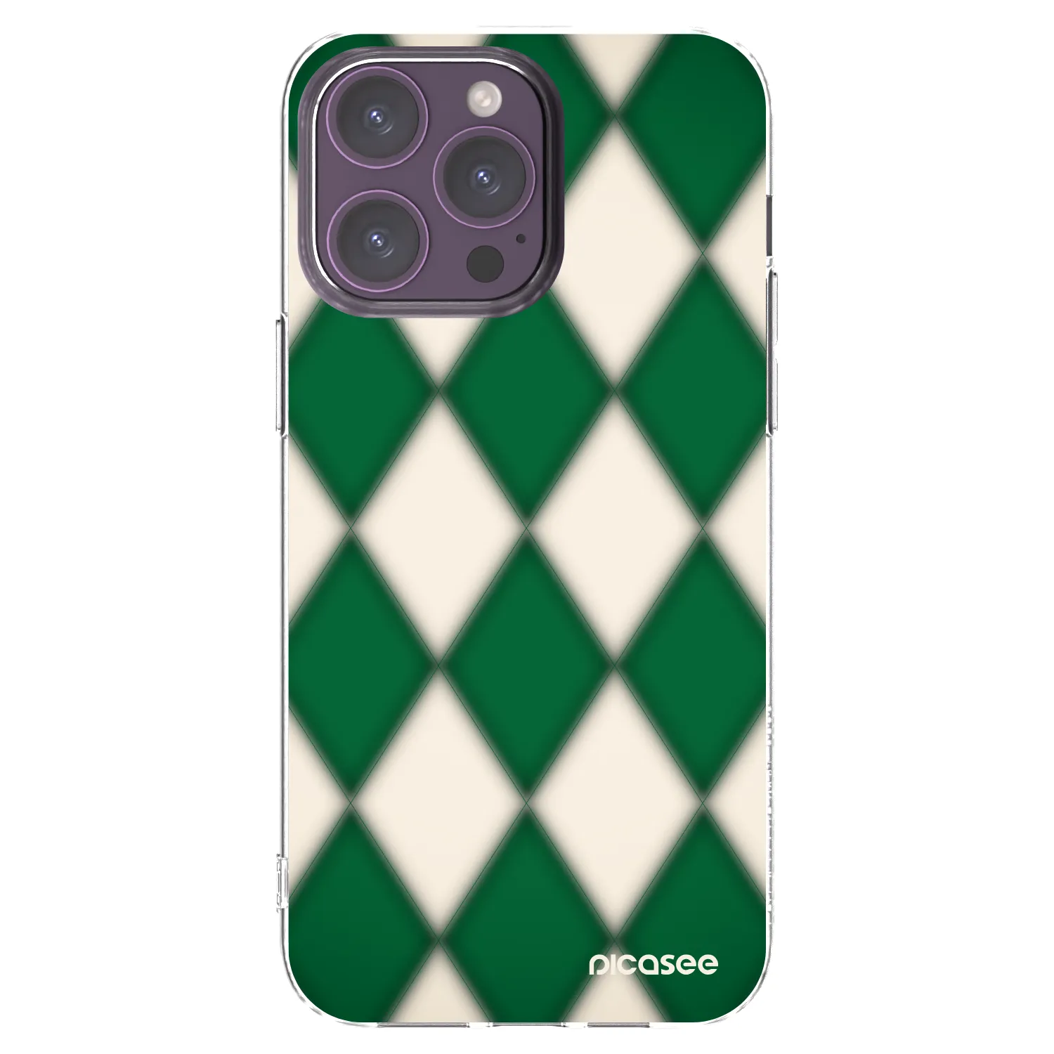 Picasee husă transparentă din silicon pentru Apple iPhone 14 Pro Max - Emerald Diamond