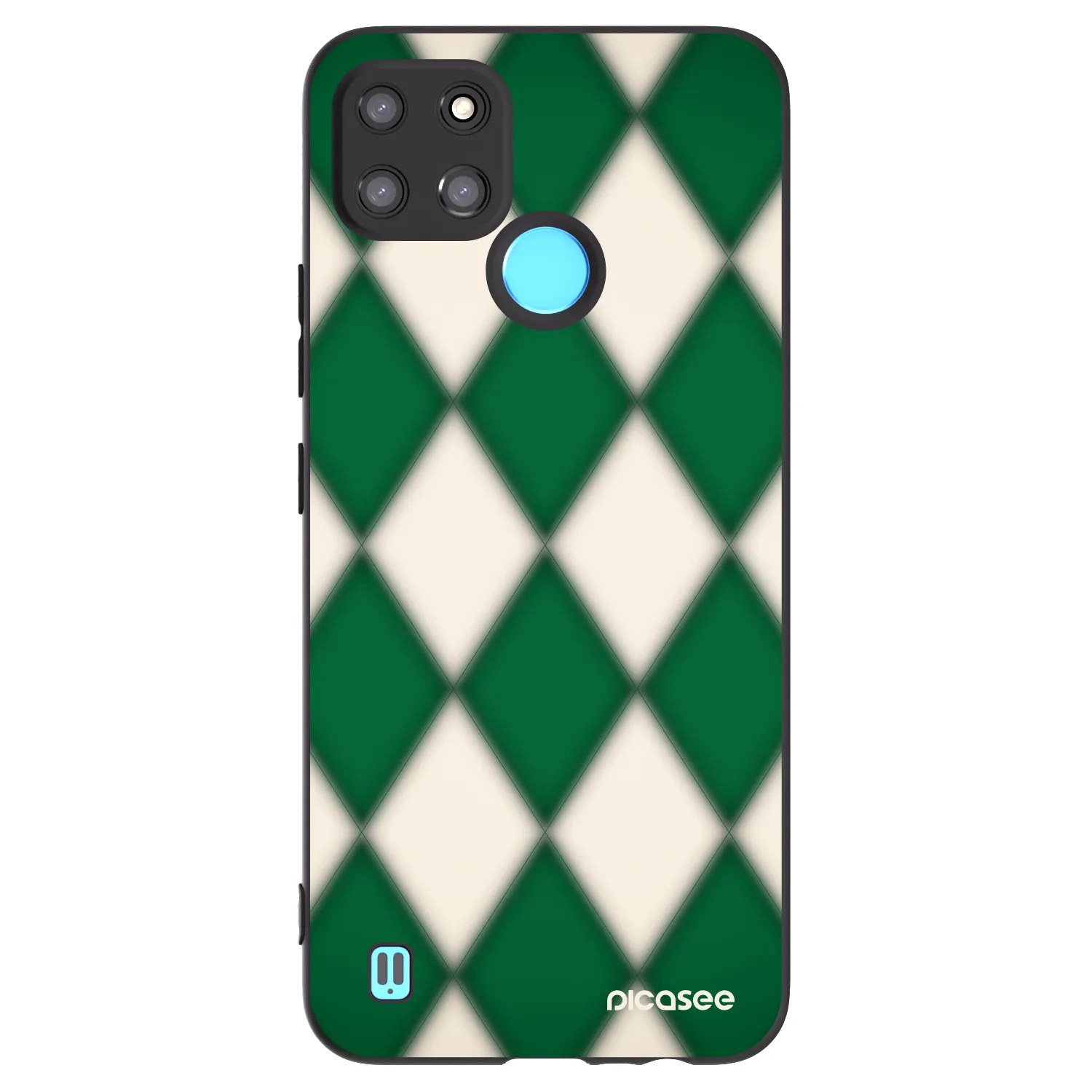 Picasee husă neagră din silicon pentru Realme C21Y - Emerald Diamond