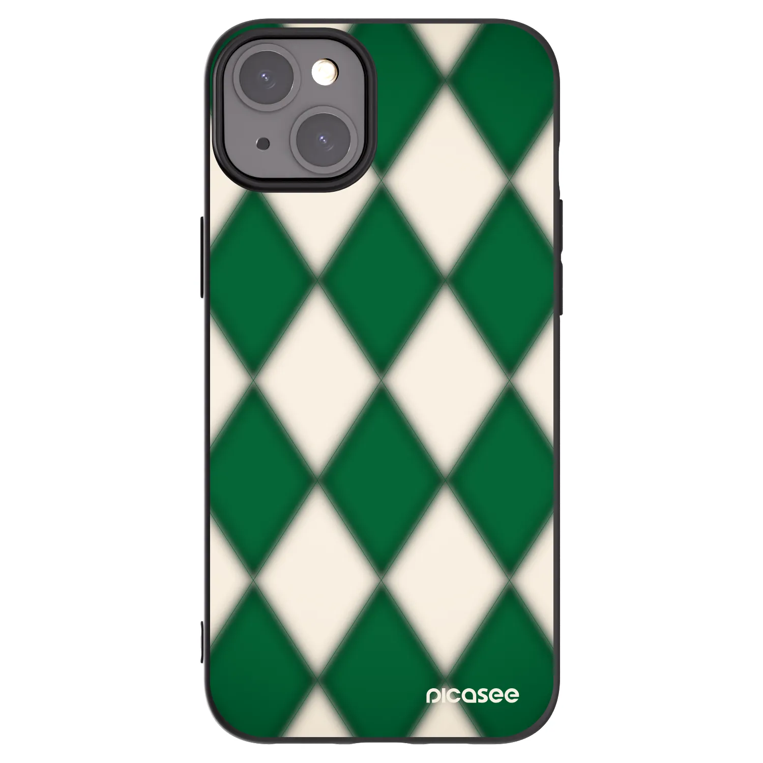 Picasee husă neagră din silicon pentru Apple iPhone 15 Plus - Emerald Diamond