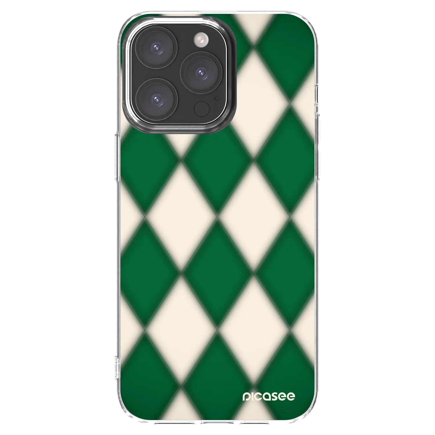 Picasee husă transparentă din silicon pentru Apple iPhone 15 Pro Max - Emerald Diamond