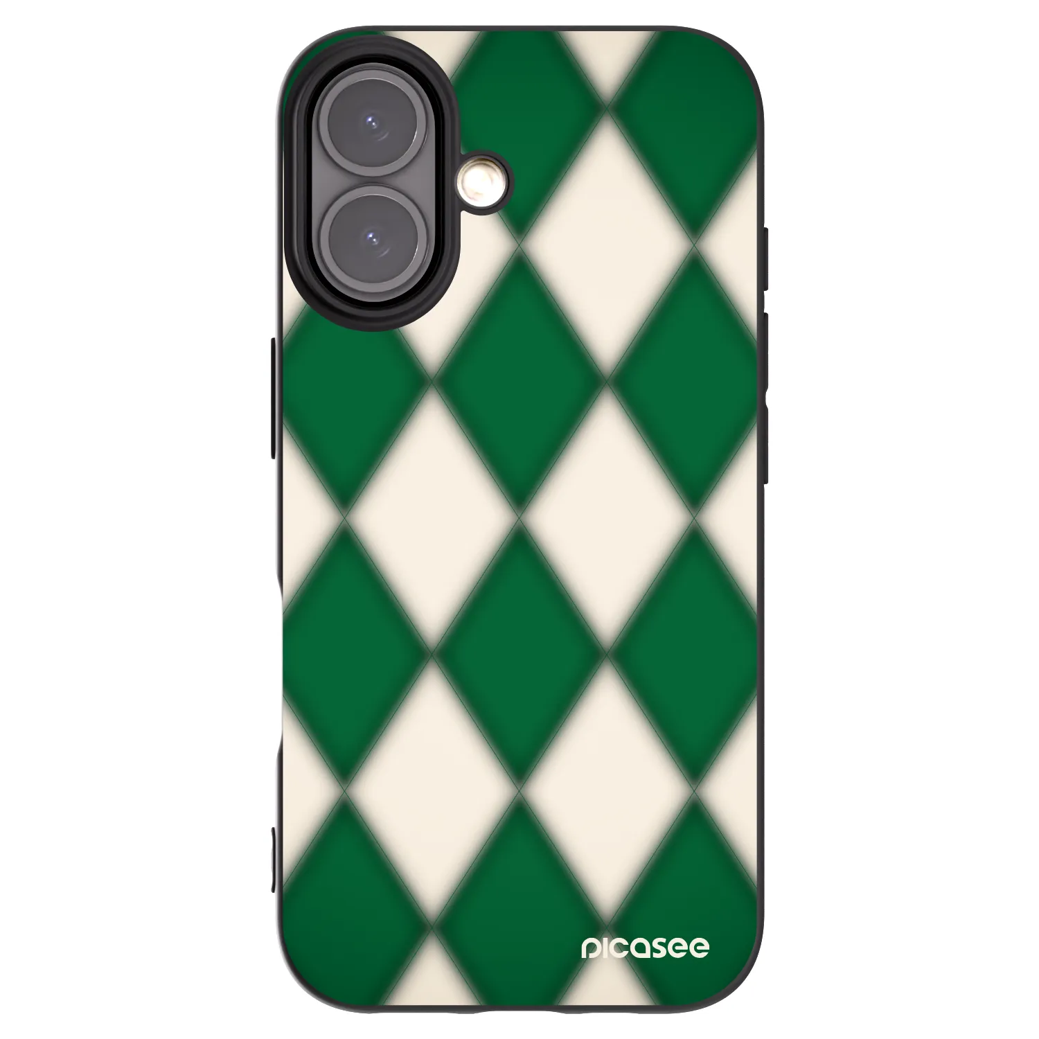 Picasee husă neagră din silicon pentru Apple iPhone 16 - Emerald Diamond