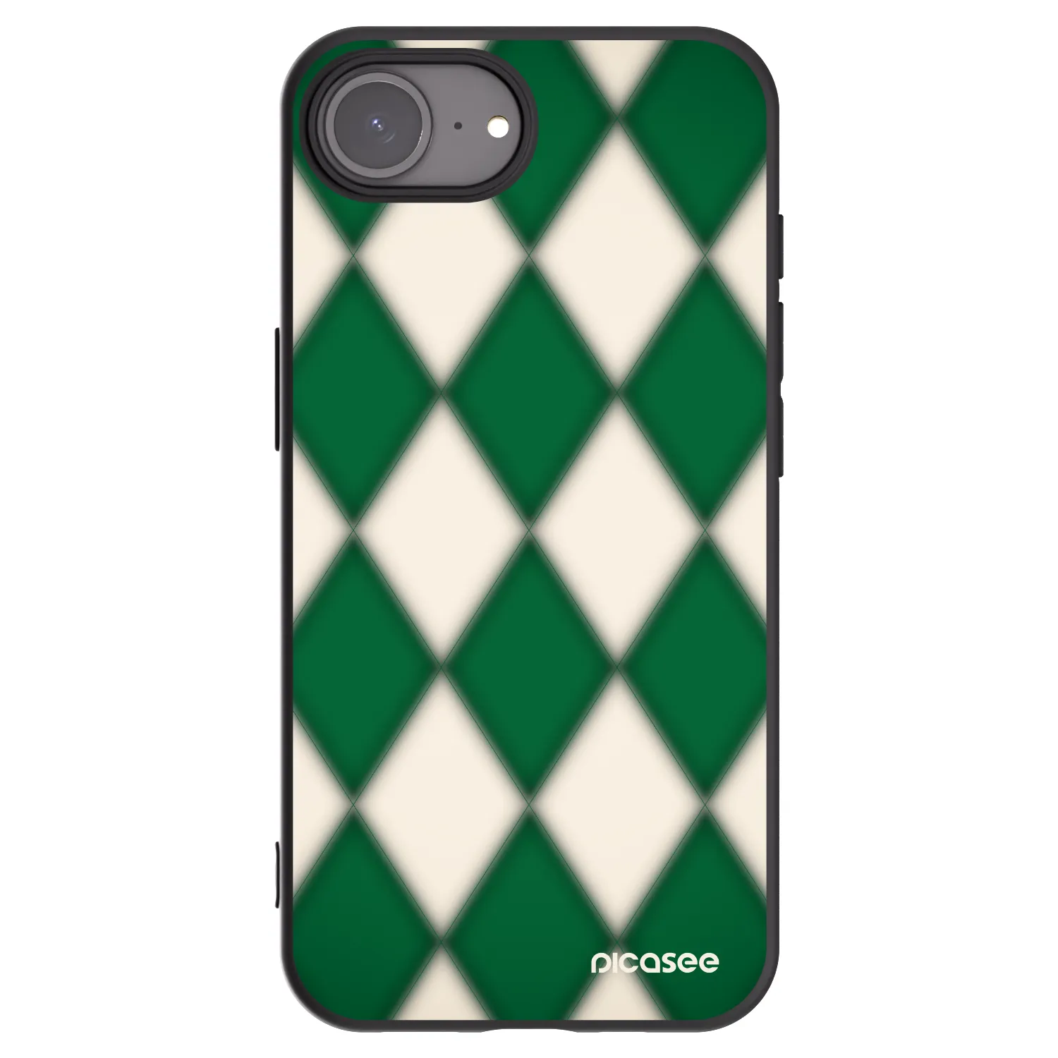 Picasee husă neagră din silicon pentru Apple iPhone 16e - Emerald Diamond