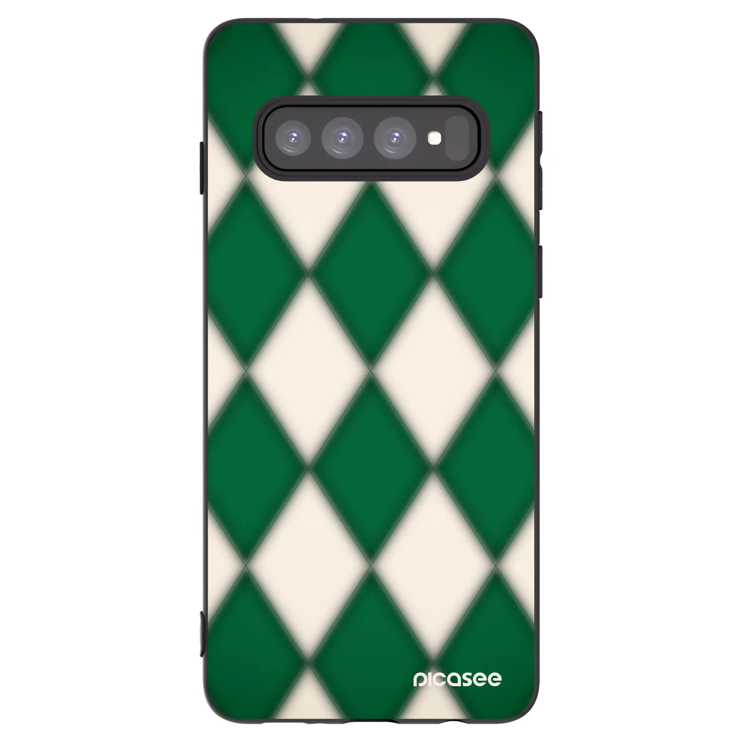 Picasee husă neagră din silicon pentru Samsung Galaxy S10 G973 - Emerald Diamond