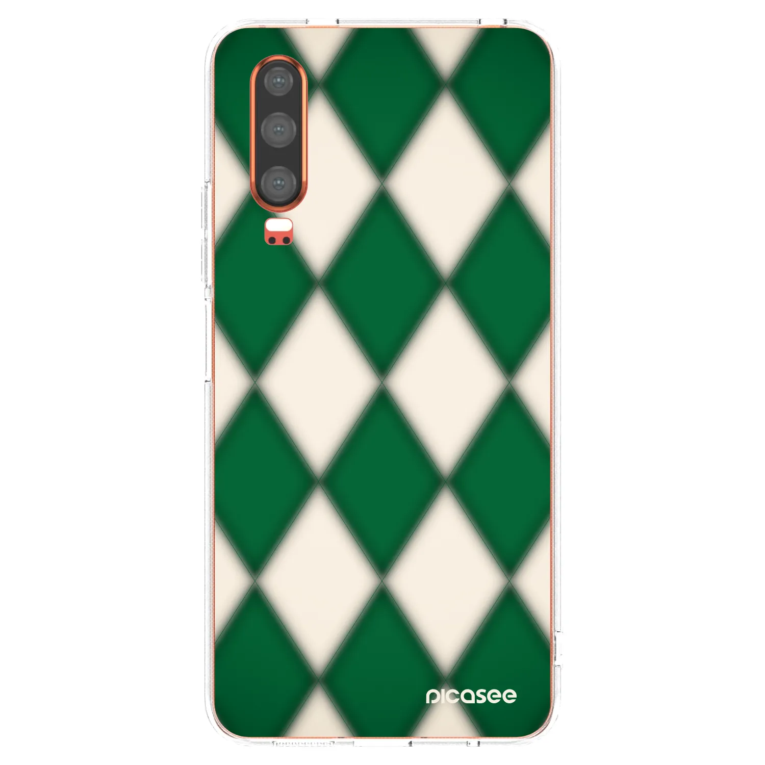 Picasee husă transparentă din silicon pentru Huawei P30 - Emerald Diamond