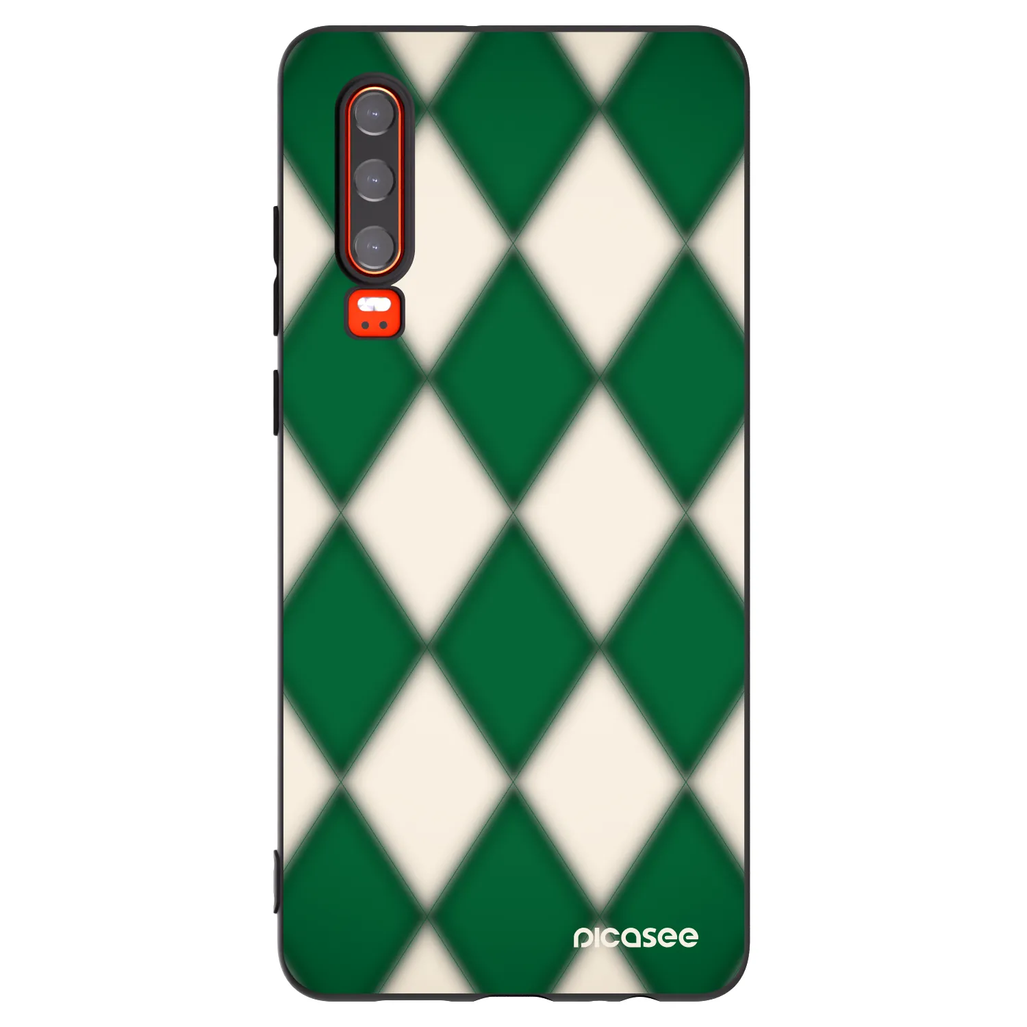 Picasee husă neagră din silicon pentru Huawei P30 - Emerald Diamond