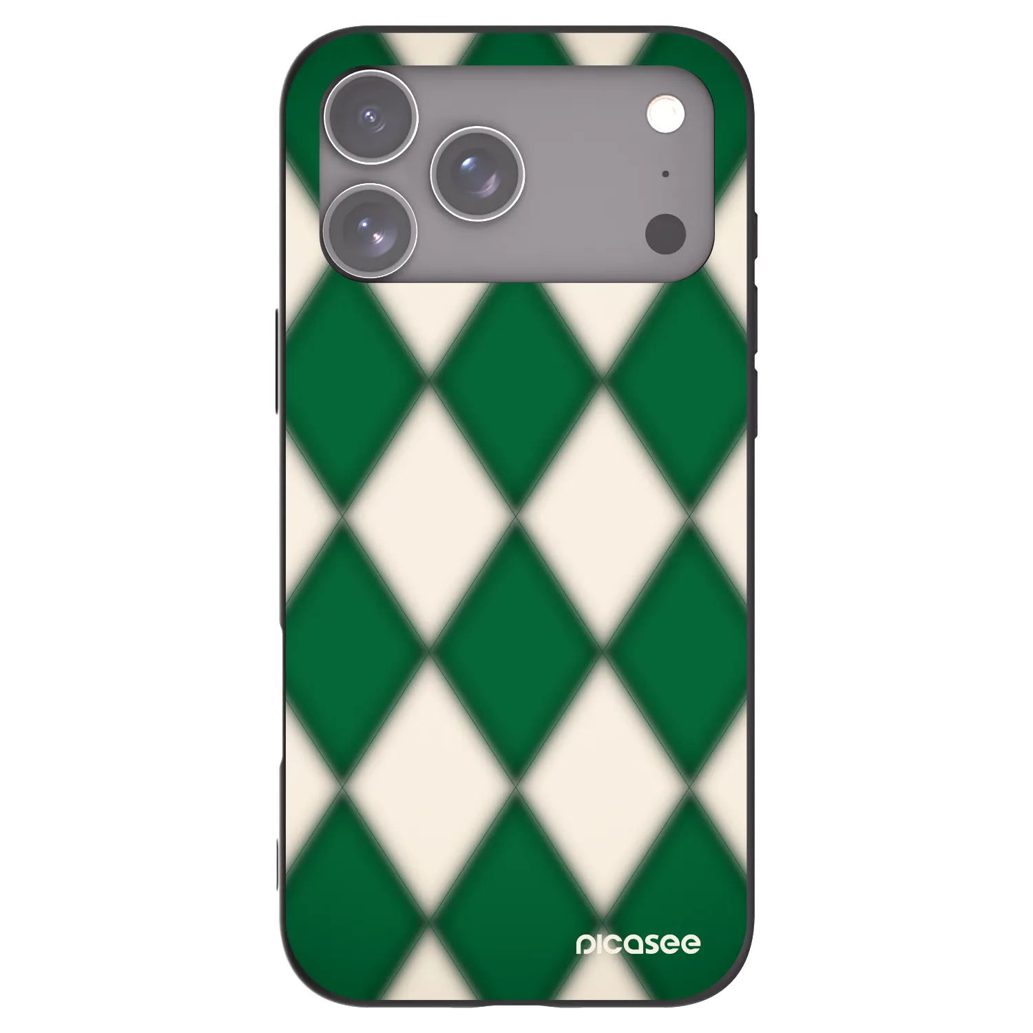 Picasee husă neagră din silicon pentru Apple iPhone 17 Pro Max - Emerald Diamond