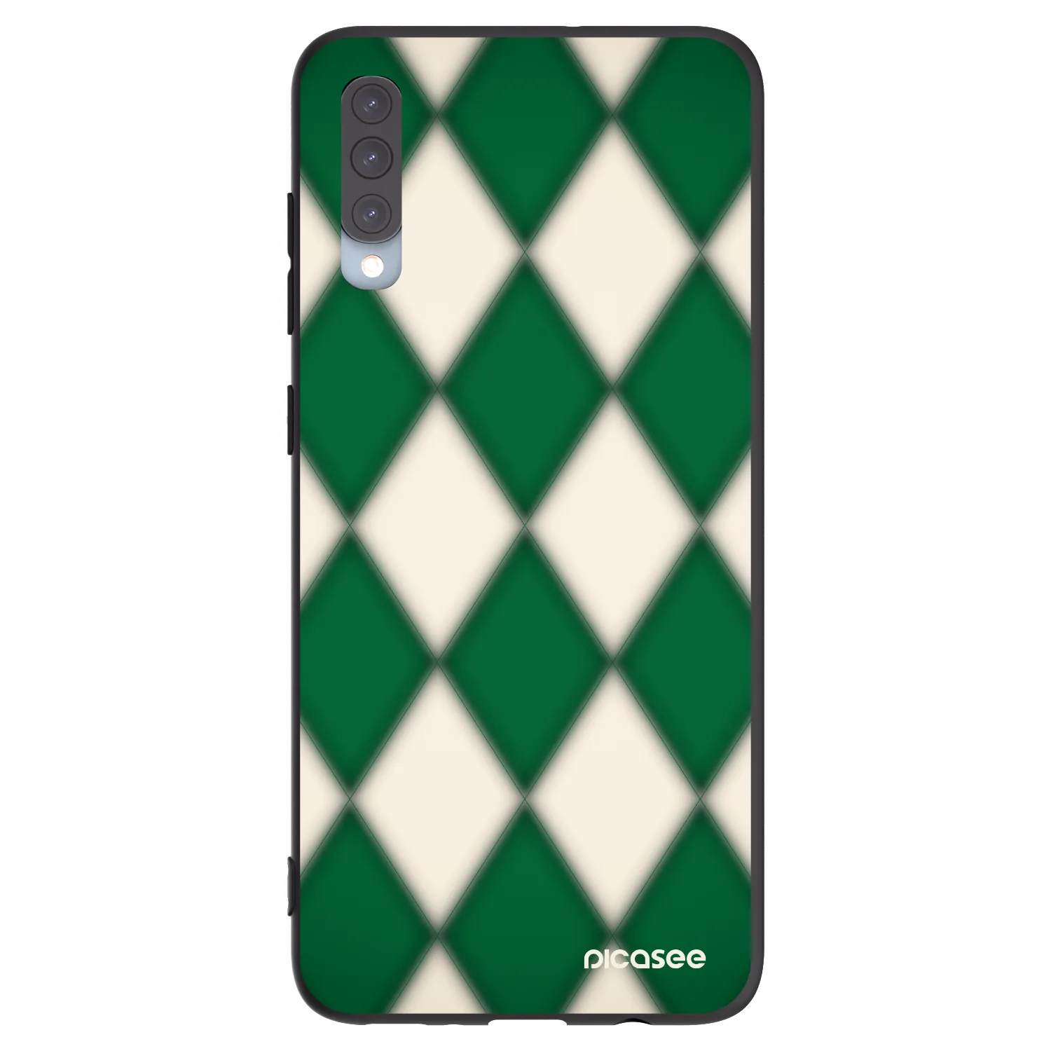 Picasee husă neagră din silicon pentru Samsung Galaxy A70 A705F - Emerald Diamond
