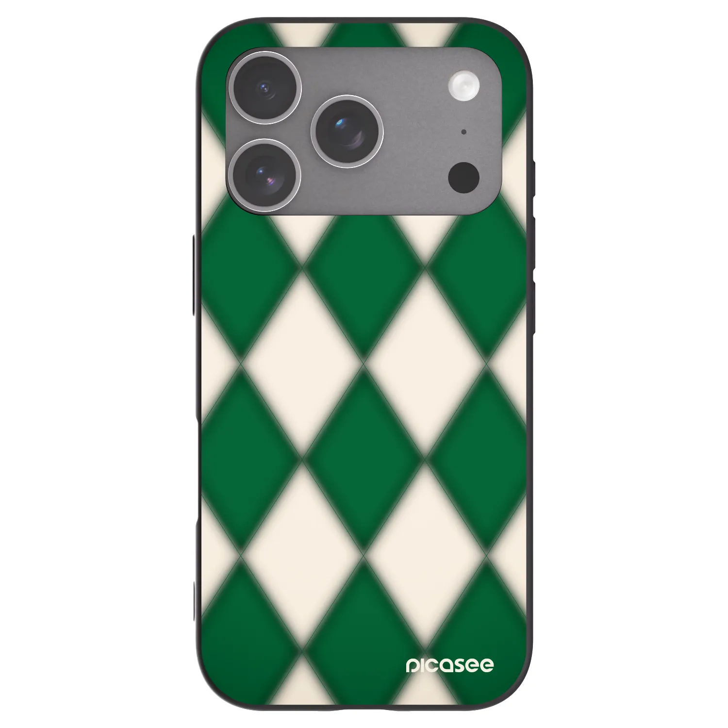 Picasee husă neagră din silicon pentru Apple iPhone 18 Pro - Emerald Diamond