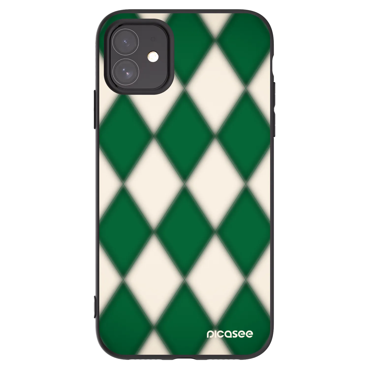 Picasee husă neagră din silicon pentru Apple iPhone 11 - Emerald Diamond