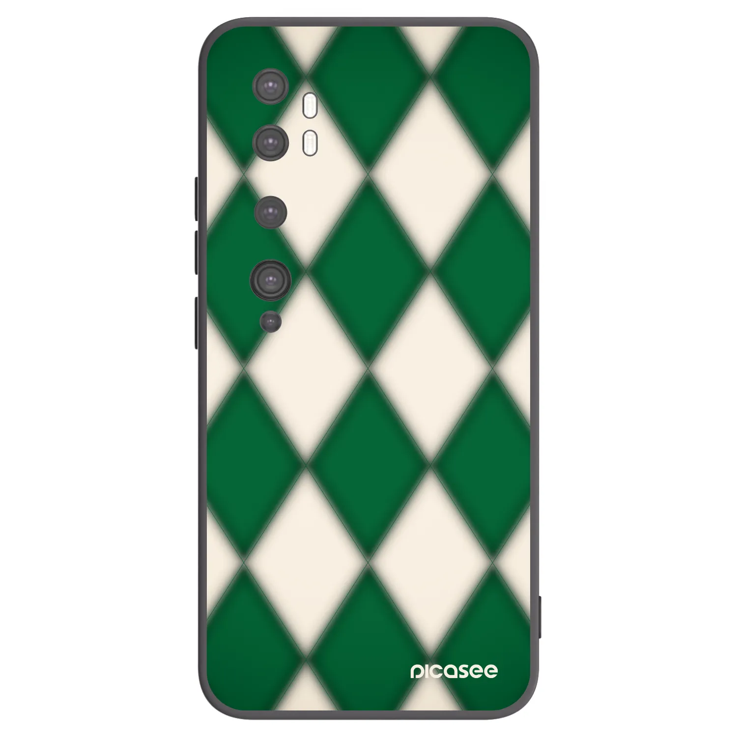 Picasee husă neagră din silicon pentru Xiaomi Mi Note 10 (Pro) - Emerald Diamond