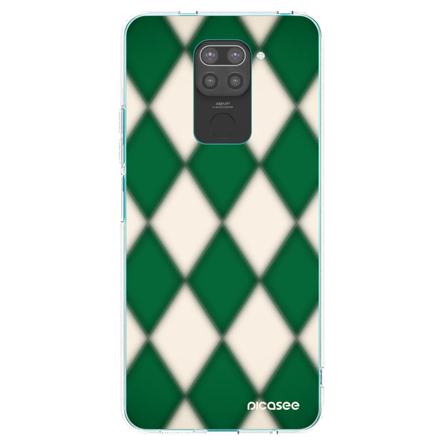 Picasee husă neagră din silicon pentru Xiaomi Redmi Note 9 - Emerald Diamond