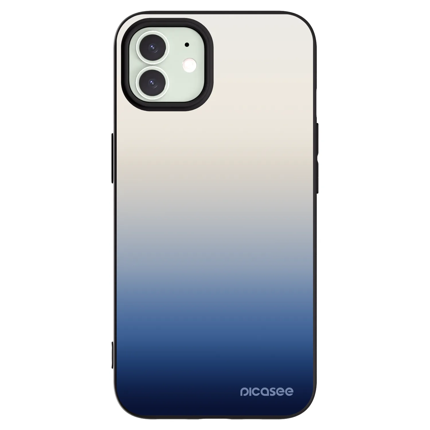 Picasee husă neagră din silicon pentru Apple iPhone 12 - Gravity Fade