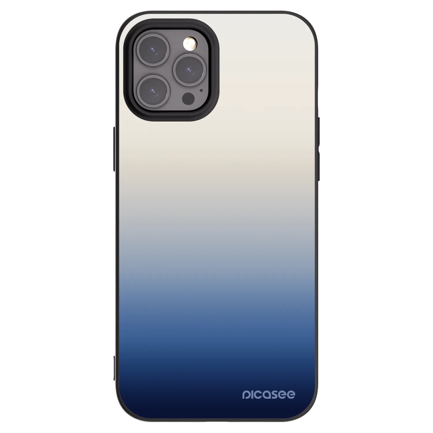 Picasee husă neagră din silicon pentru Apple iPhone 12 Pro Max - Gravity Fade