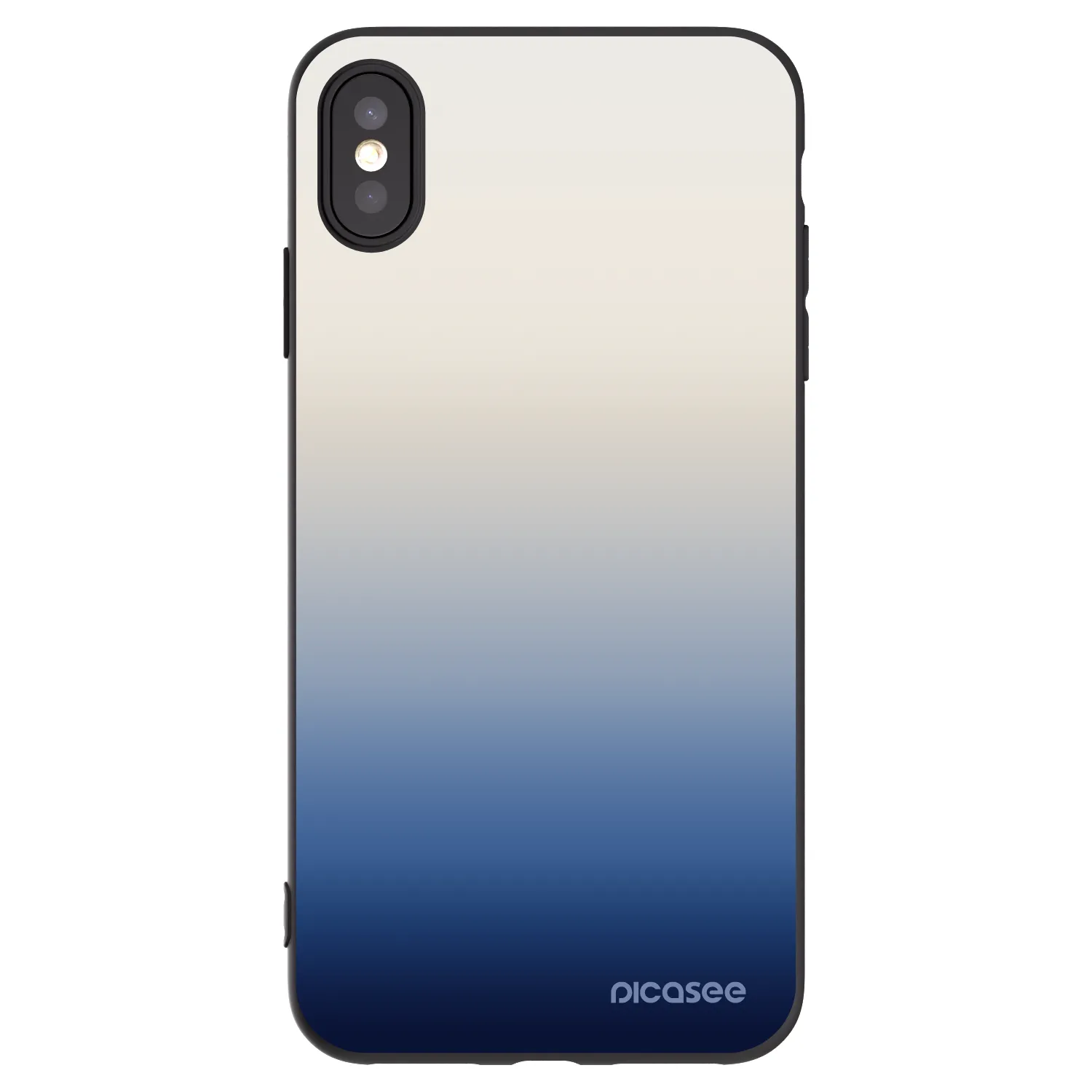 Picasee husă neagră din silicon pentru Apple iPhone XS Max - Gravity Fade