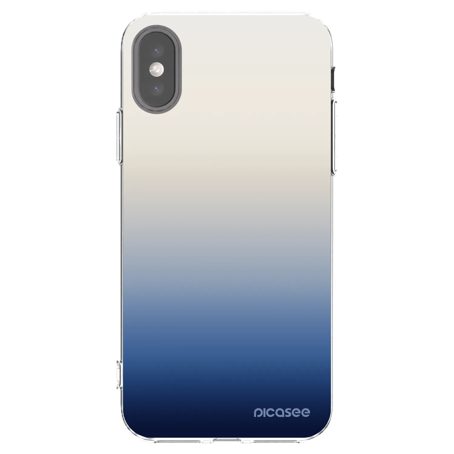 Picasee husă transparentă din silicon pentru Apple iPhone X/XS - Gravity Fade