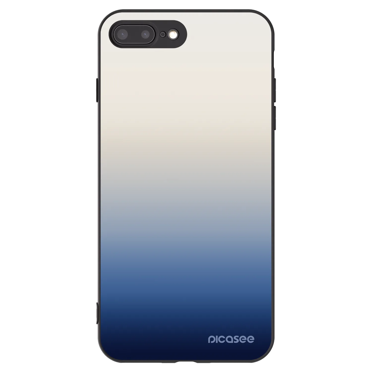 Picasee husă neagră din silicon pentru Apple iPhone 8 Plus - Gravity Fade