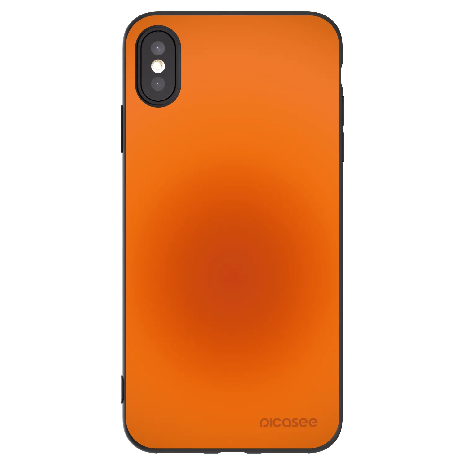 Picasee husă neagră din silicon pentru Apple iPhone XS Max - Heat Core