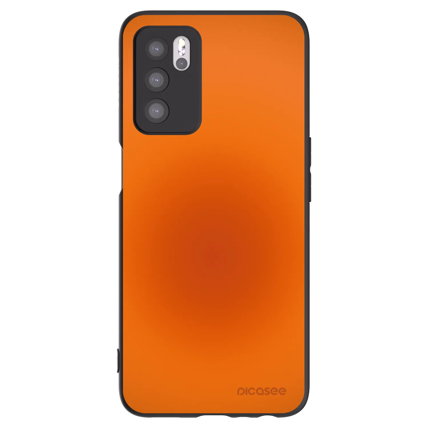 Picasee husă neagră din silicon pentru OPPO A16s - Heat Core