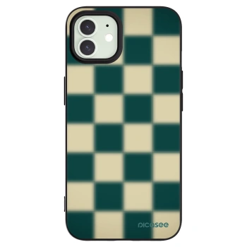 Picasee husă neagră din silicon pentru Apple iPhone 12 - Shadow Chess